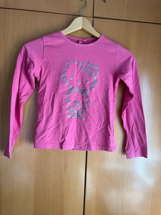 Camiseta Hello Kitty Manga Larga Niña