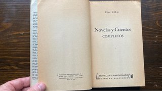 César Vallejo. Novelas y cuentos completos.