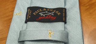CORBATA PAUL & SHARK SEDA NATURAL, CELESTE PÁLIDO.