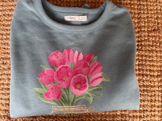 Sudadera Sfera flores jarra 11-12 años