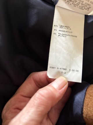Chaquetón lana 90% Adolfo Domínguez.