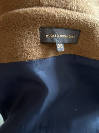Chaquetón lana 90% Adolfo Domínguez.