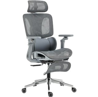 Silla de oficina ergonómica gris