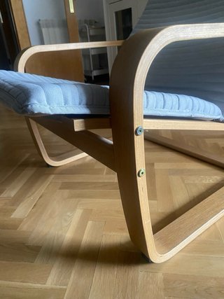 Sillón Pöang Ikea con Reposapiés