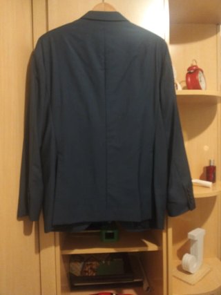 Americana de hombre azul