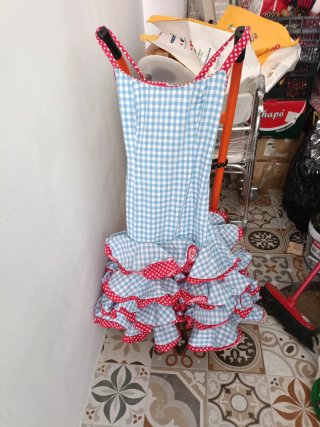 Traje de flamenca volantes