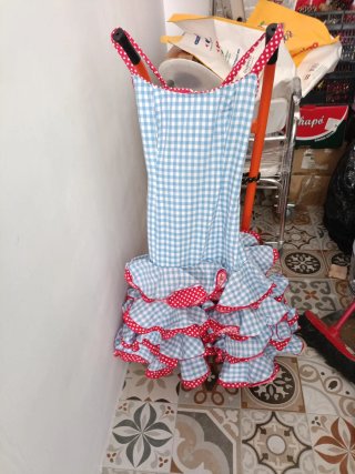 Traje de flamenca volantes