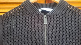 Jersey Zara calado corto cremallera