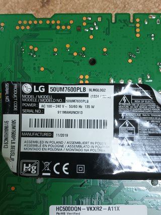 EAX68249201(1.9), DE LG50UM7600PLB, SKU-31