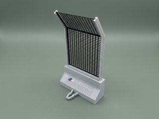 Muros con barrera (pista gris Scalextric) recta