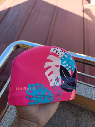 Gorro natación bebé Nabaiji rosa