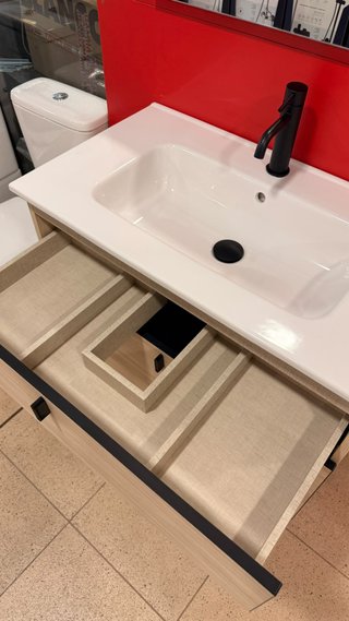 Mueble de baño con lavabo 80cm
