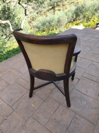 Poltrona Inglese in Rovere. Antica. Perfetta