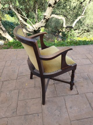 Poltrona Inglese in Rovere. Antica. Perfetta