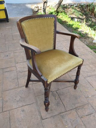 Poltrona Inglese in Rovere. Antica. Perfetta
