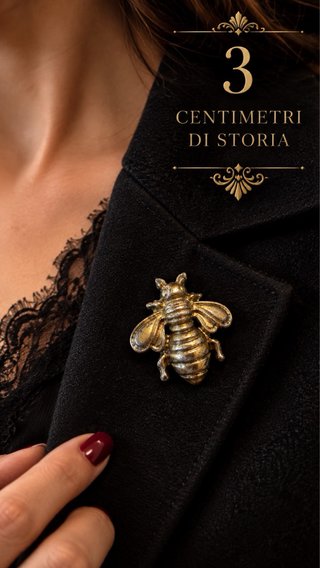 Spilla Ape Napoleone Argento antica