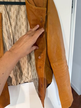 Cazadora Zara Cuero