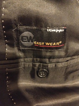 Traje de chaqueta negro para hombre