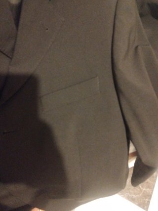 Traje de chaqueta negro para hombre