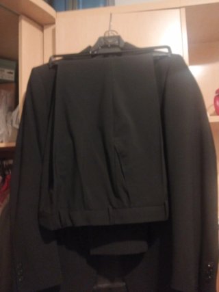 Traje de chaqueta negro para hombre