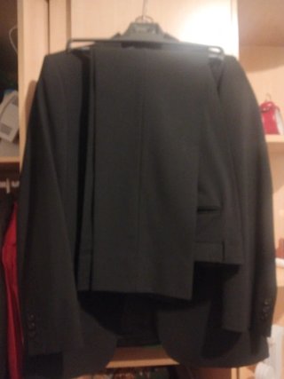 Traje de chaqueta negro para hombre
