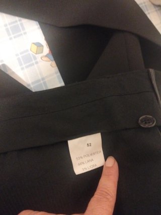 Traje de chaqueta negro para hombre