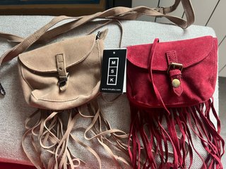 Riñoneras Misako Beige y Roja