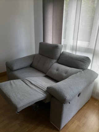 Sofá Relax de Dos Plazas Gris