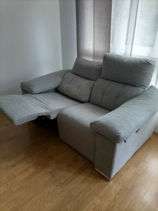 Sofá Relax de Dos Plazas Gris
