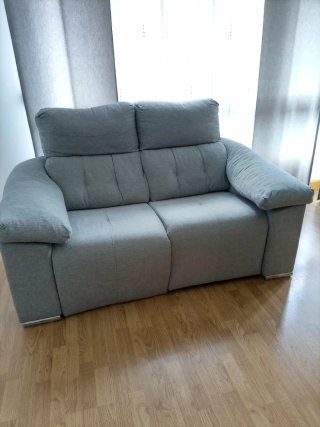 Sofá Relax de Dos Plazas Gris