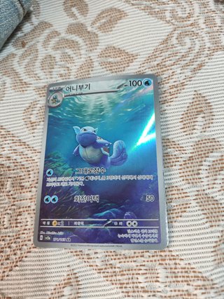 Carta Pokémon Wartortle (Versión Coreana)
