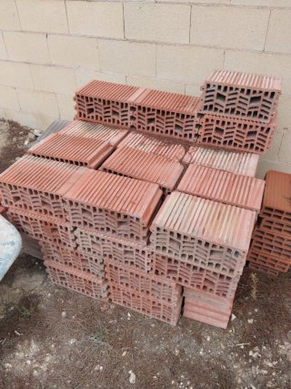 Lote de ladrillos cerámicos