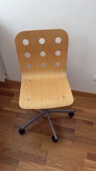 Silla de oficina madera y metal