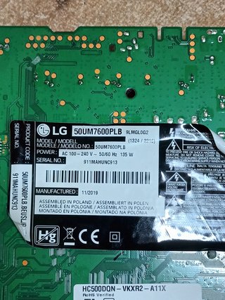PT500GT01-4-C-1, de LG50UM7600PLB, SKU-62
