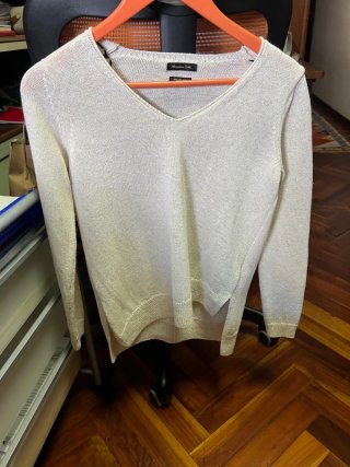 Massimo Dutti cárdigan beige talla XS