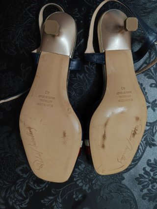Sandalias Pedro Miralles Azul con lazo