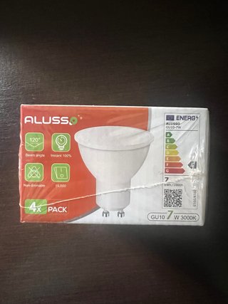 4x Bombillas LED GU10 7W 3000K