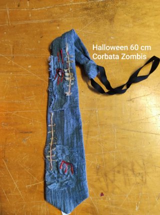Corbata de Zombi para Halloween 60 cm