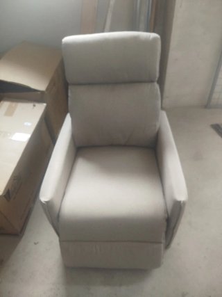 Sillón reclinable tela beige