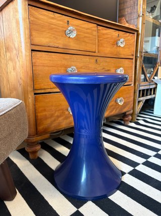 Taburete vintage azul