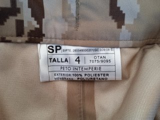 Chaquetón y Peto Interperie Camuflaje