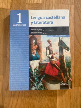 Lengua castellana y literatura, 1 Bachillerato