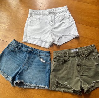 Lote 3 Pantalones Cortos Vaqueros