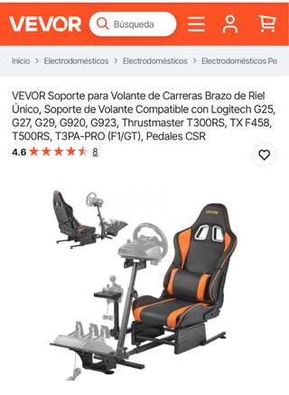 Soporte Volante Carreras VEVOR