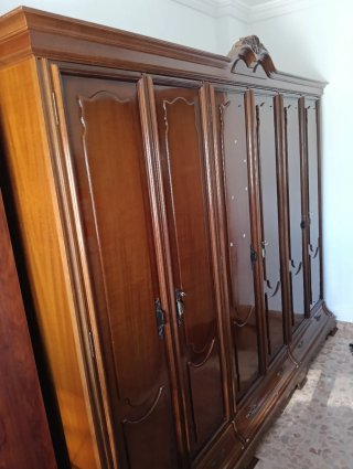 Armario Ropero de Madera 6 Puertas