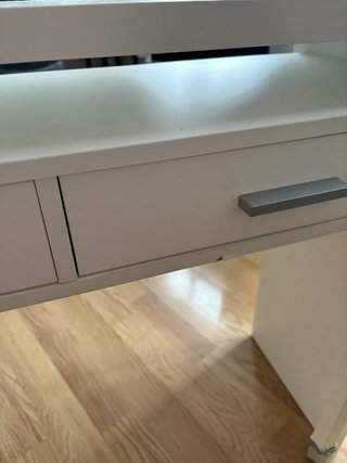 Escritorio blanco extensible 100x35