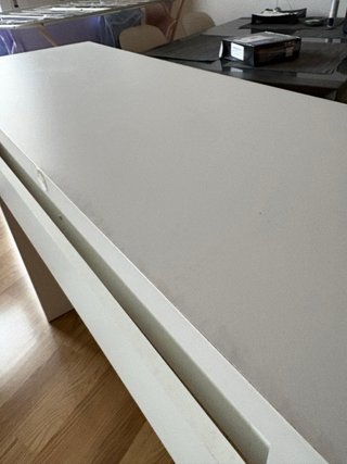 Escritorio blanco extensible 100x35