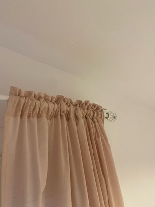 2 Sets de Barra de Cortina Blancas ajustables