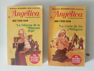Lote 2 Libros Angélica Anne y Serge Golon. Vintage