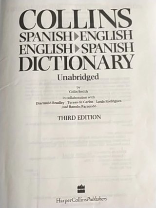Diccionario grande Collins Spanish-English, Eng-Sp